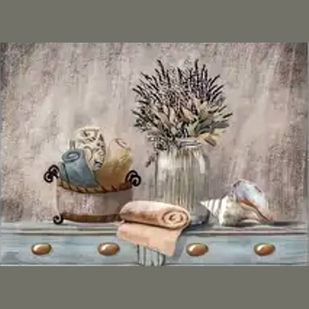 Elegant Bed And Bath Artistic Canvas Print Framed 11.8" x 15.7" Wall Art NEW! Home & Garden:Home Décor:Posters & Prints Style Your Walls
